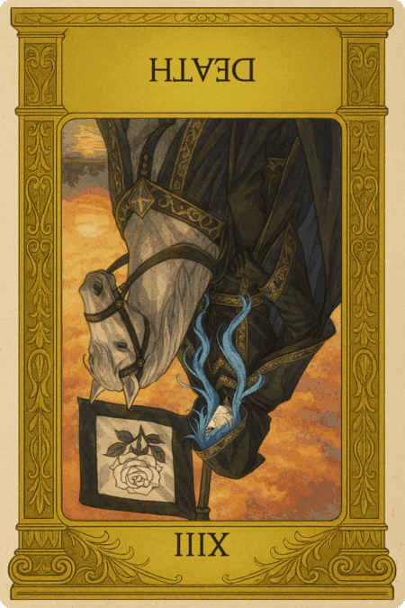 タロットカード「死神(Death)」逆位置