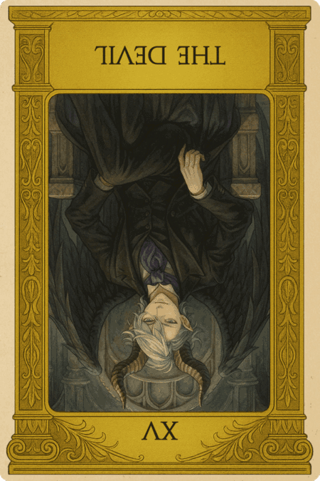 タロットカード「悪魔(The Devil)」逆位置