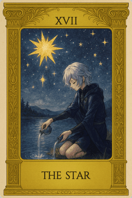 タロットカード「星(The Star)」正位置