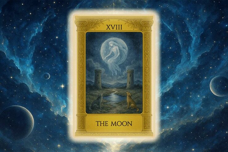 タロットカード「月（The Moon）」の意味と解説｜大アルカナ
